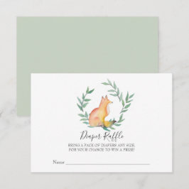 Convites Raposa Neutra do Gênero, Fralda de Chá de fraldas 