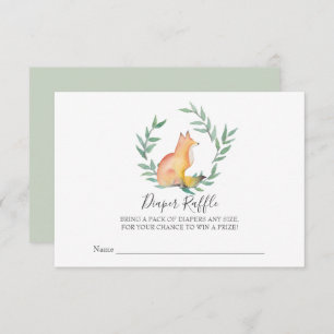 Convites Raposa Neutra do Gênero, Fralda de Chá de fraldas 