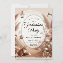 Convites Raposas de Florestas de Outono Encantadas