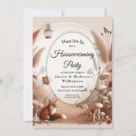 Convites Raposas de Florestas de Outono Encantadas