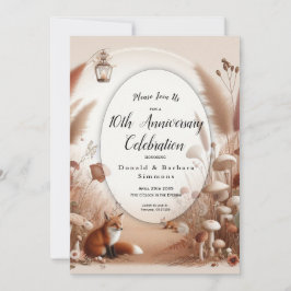 Convites Raposas de Florestas de Outono Encantadas