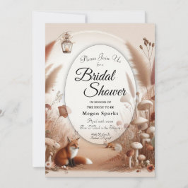 Convites Raposas de Florestas de Outono Encantadas