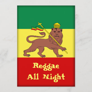 Convites Rasta Reggae Leão de Judah
