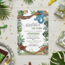 Rasteje por cima Amante de Répteis Cobra Aniversár