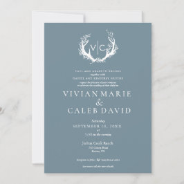 Convites Rastreadores Russos com Fraço Floral | Casamento