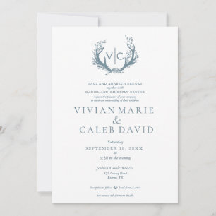 Convites Rastreadores Russos com Fraço Floral   Casamento