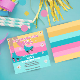 Convites Rastreamento do skate Festa de aniversário retrorr