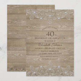 Convites Rastreio Único da Madeira Rusta do aniversário de