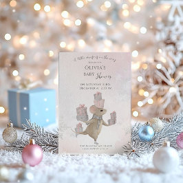 Convites Rato bonito com presentes para Chá de fraldas de N