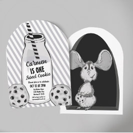 Convites Rato de Leite e Biscoito Doce Primeiro Aniversário