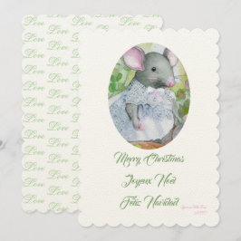 Convites Rato feliz de Natal