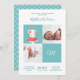 Convites Rato Rato • Monograma de alfabeto Churrasco de Beb