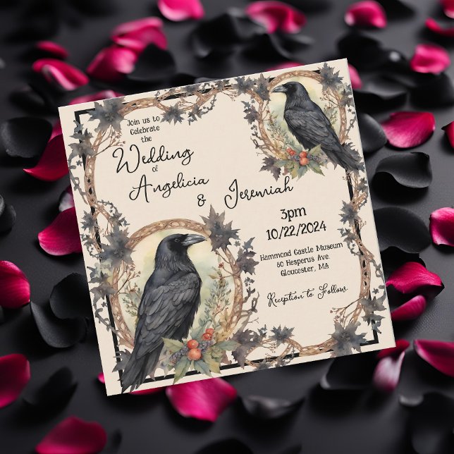 Convites Raven Wedding (Criador carregado)