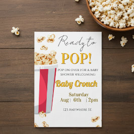 Convites Ready to POP! popcorn baby shower invite