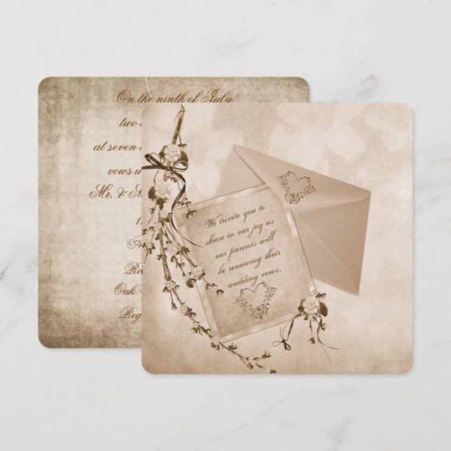 Convites Reafirmação De Votos (Frente/Verso)