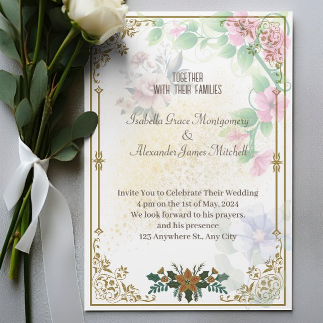 Convites Reais, Flores para casamentos Legal (best online wedding invitations, mexican wedding invitations, postage stamps for wedding invitations)