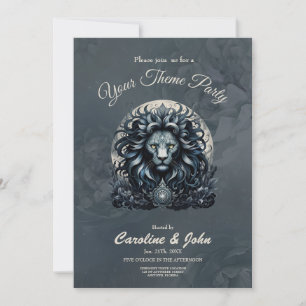 Convites Real elegância, uma majestosa ornamentado de cabeç