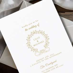 Convites Real, Elegante, Casamento