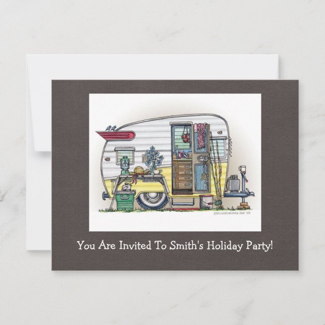 Convites Reboque de campista rv de Shasta (Frente)