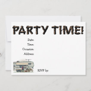 Convites Reboque de Viagem para Campanha de Quinto Roda com