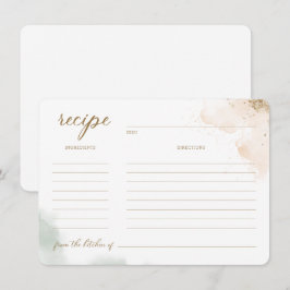 Convites Receita De Chá de panela Eucalyptus Dourado De Ver