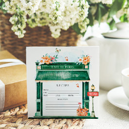 Convites Receita do Cafe Boulangerie Watercolor