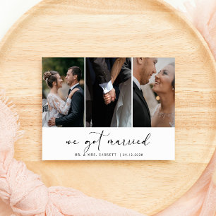 Convites Recem casados de casamento de adição simples de fo