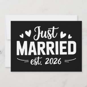 Convites Recém-Casados Est 2026 Festa de Casamento Esposa M