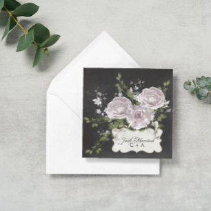 Convites Recém-Casados! Floral Romântico Elegante Pós-Casam