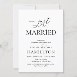 Convites Recem casados, Posto de casamento Brunch Elopement