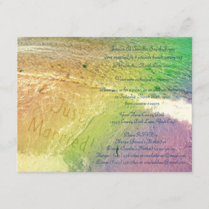 Convites Recém-Casados Praia