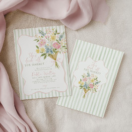 Convites Recém-saído do Mercado Chá de Noiva Flores do Camp