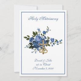 Convites Recepção da Igreja Católica Floral Casamento Combi