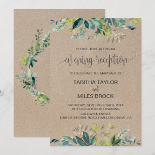 Convites Recepção da noite do revestimento protetor do