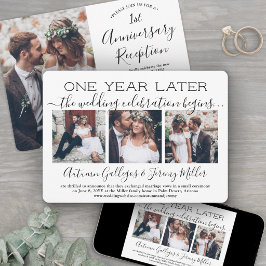 Convites Recepção de Aniversário de Um Ano 4 Fotos Casament