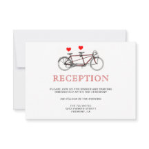 Recepção de Bicicleta Tandem Fofa Vintage