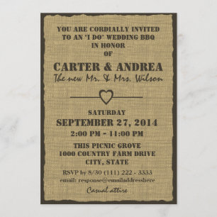 Convites Recepção de Casamento ao Ar Livre
