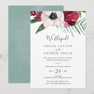 Convites Recepção de Casamento ao Ar Livre Brisa Tropical