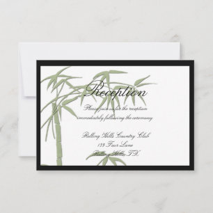 Convites Recepção de casamento Bamboo Beauty