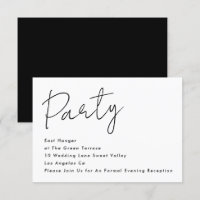 Recepção de casamento Branca Preta do Partido Pers