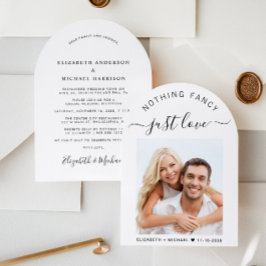 Convites Recepção de casamento Chic Photo Arch