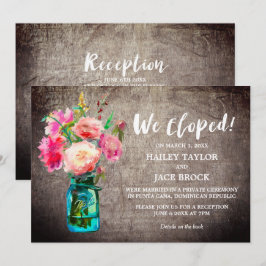 Convites Recepção de Casamento com Flores em Jarra de Pedra
