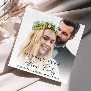 Convites Recepção de Casamento com Foto Moderna