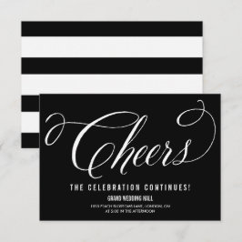 Convites Recepção de Casamento com Letra Elegante Mr. & Mrs
