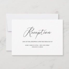 Convites Recepção de Casamento com Letra Manual Chic