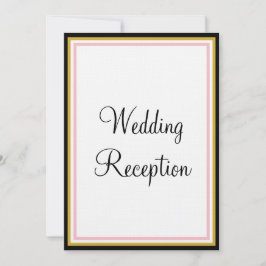 Convites Recepção de Casamento com Monograma Rosa