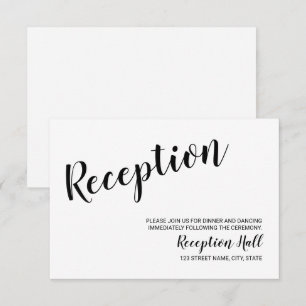 Convites Recepção de Casamento com Rótulo Moderno Minimalis
