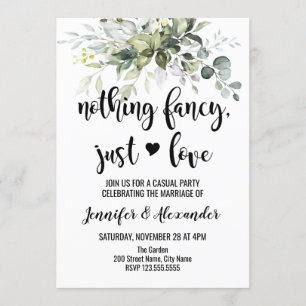 Convites Recepção de casamento com verde