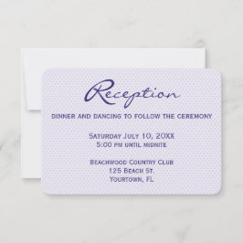 Convites Recepção de casamento Corações Roxos