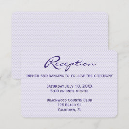 Convites Recepção de casamento Corações Roxos